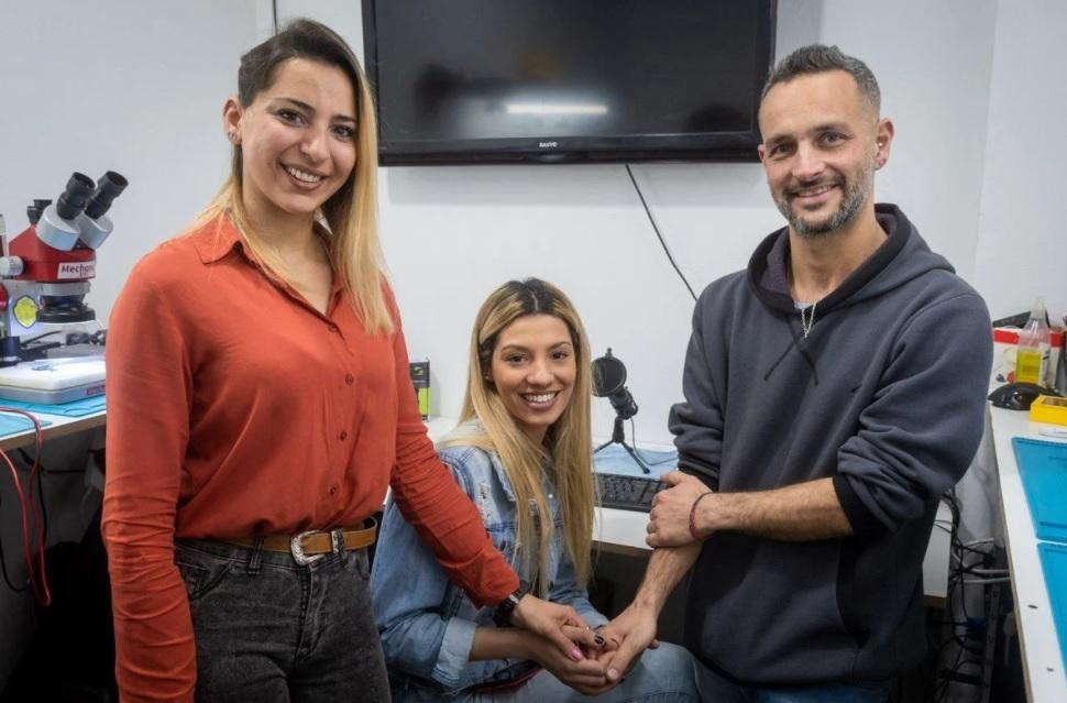 De izquierda a derecha: Eliana, Maira y Nazareno. Foto: Los Andes