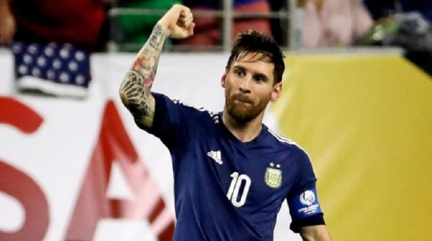 Messi durante la Copa América 2016 que se jugó en Estados Unidos.