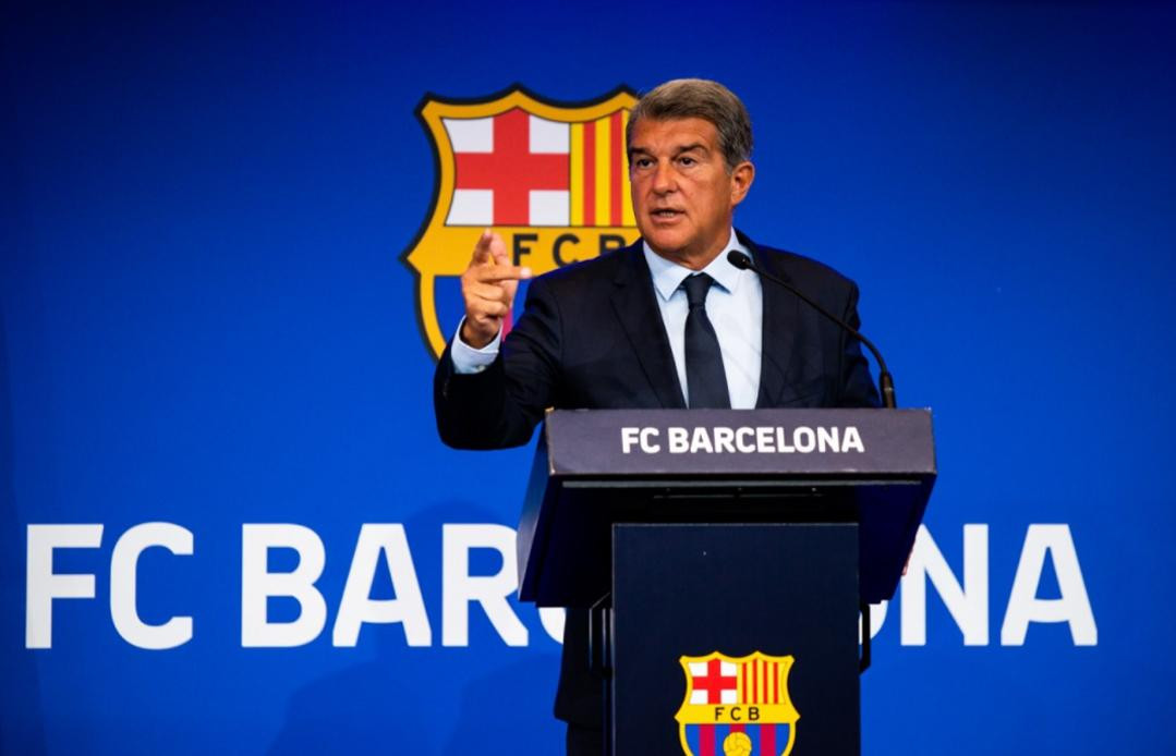 Joan Laporta, presidente del Barcelona, fútbol español, NA