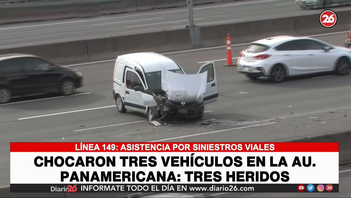 Violento choque múltiple en Panamericana, Canal 26