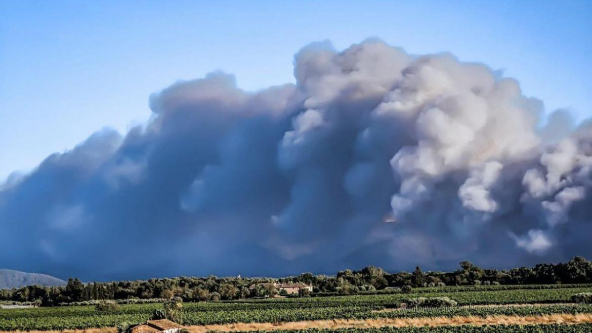 Incendios en la Costa Azul de Francia