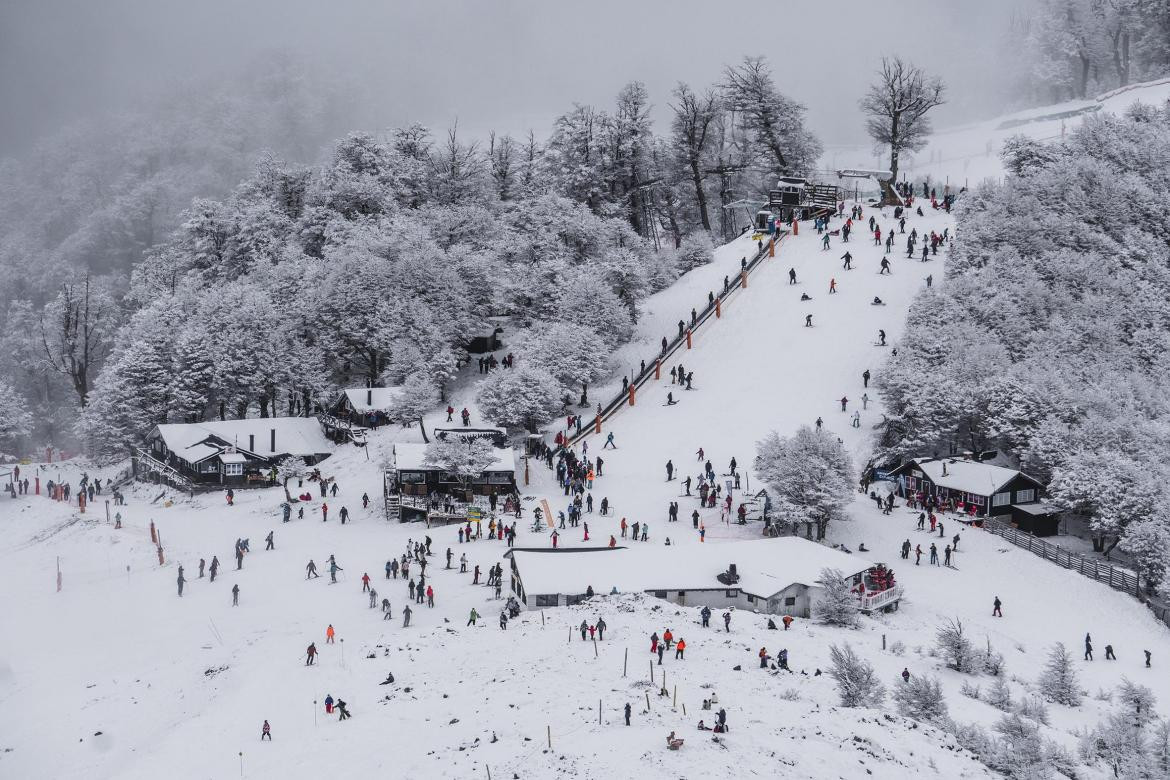 Nevadas en el Cerro Bayo de Villa La Angostura