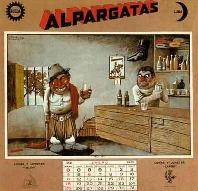 El primer almanaque de Alpargatas