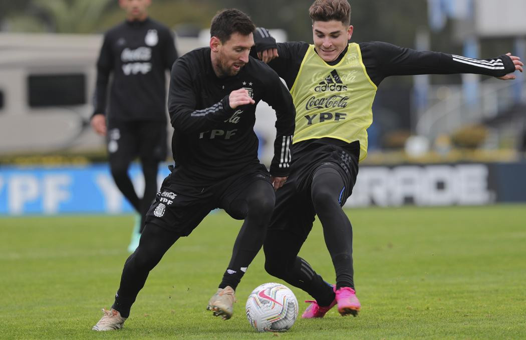 Lionel Messi, entrenamiento, Selección Argentina de fútbol, NA