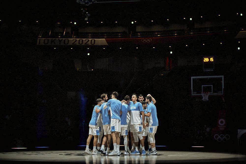 Selección Argentina de básquet, foto NA