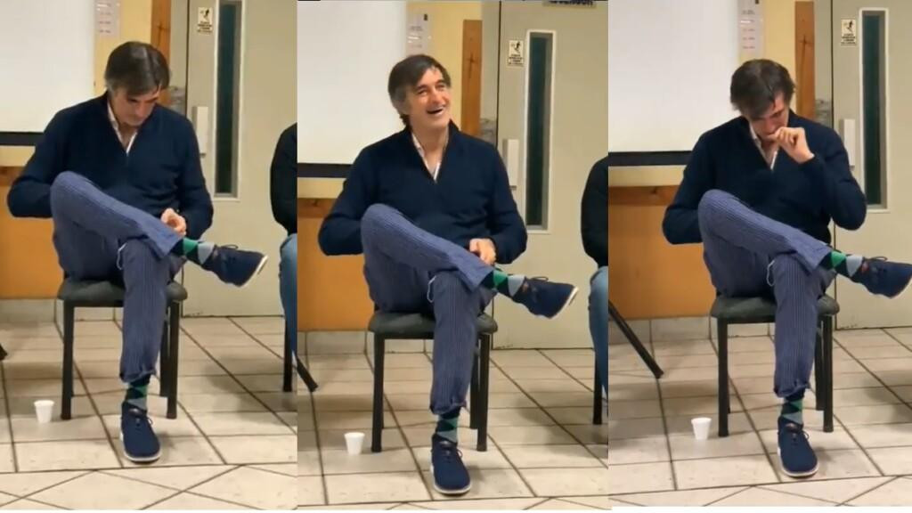 Mensaje de Esteban Bullrich durante un acto de campaña en Hurlingham