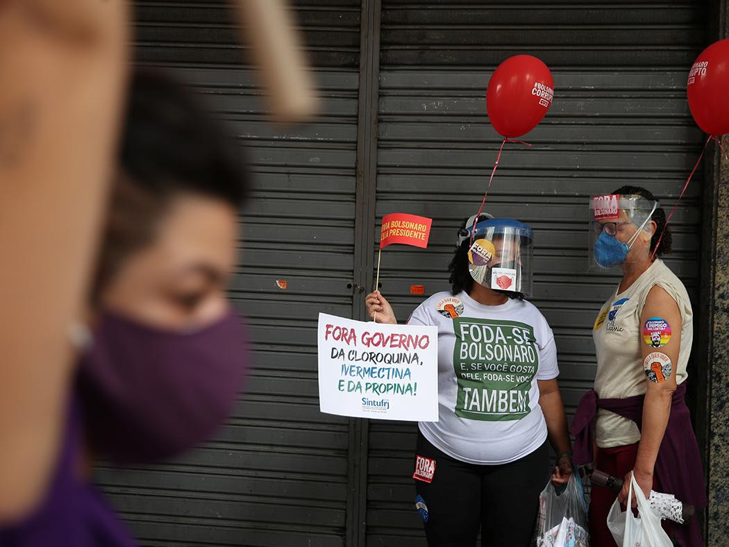 Protesta contra Jair Bolsonaro en Brasil, Reuters