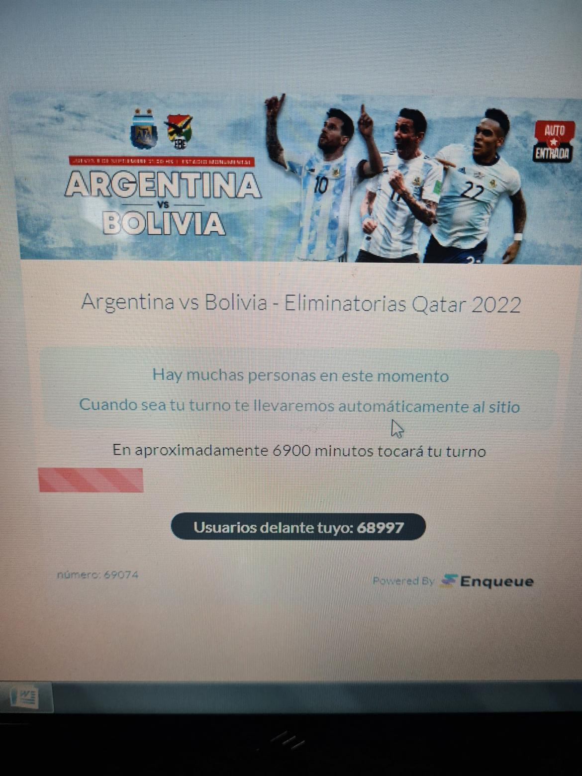 Venta de entradas para ver a la Selección