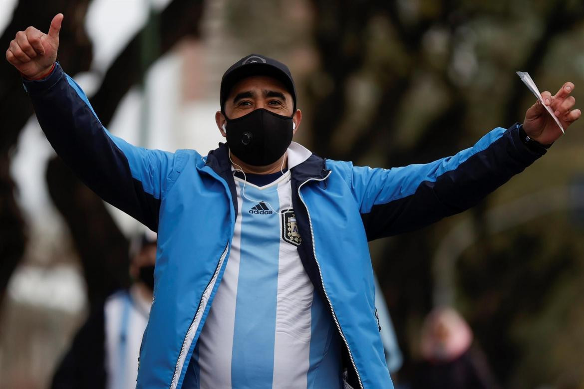 Hinchas en el Monumental, Argentina vs Bolivia, EFE