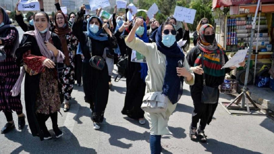 Protestas en las calles de Kabul