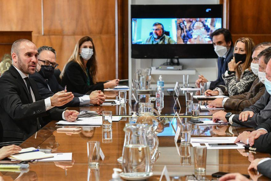 Reunión del Equipo económico encabezada por Martín Guzmán