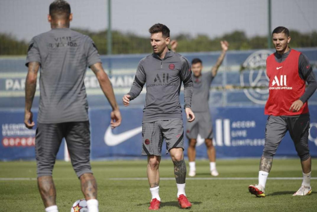 Lionel Messi, PSG, entrenamiento, NA