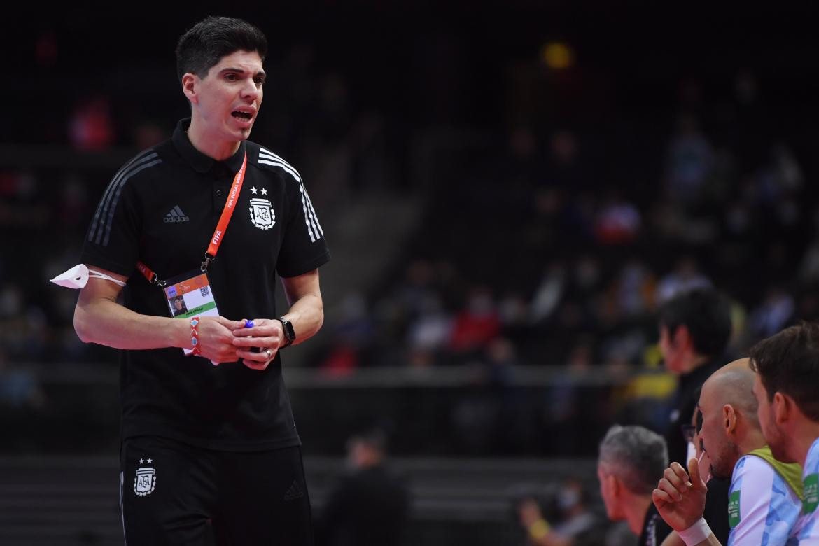 Matías Lucuix, en el Mundial de Futsal 2021