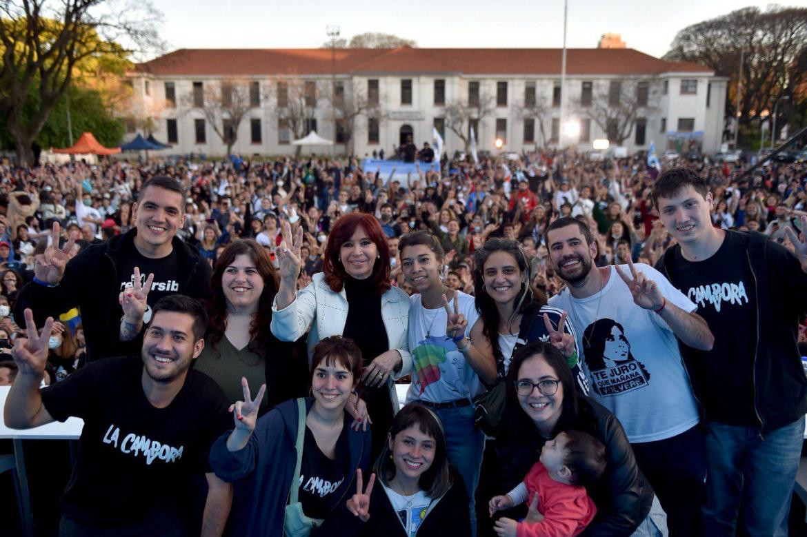 Cristina Kirchner en la ex Esma, foto presidencia