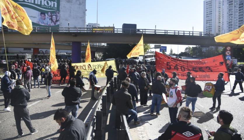 Corte y protesta en la Ciudad, foto NA