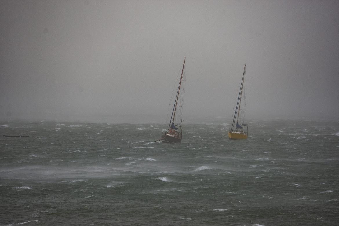 Destrozos por viento en Chubut