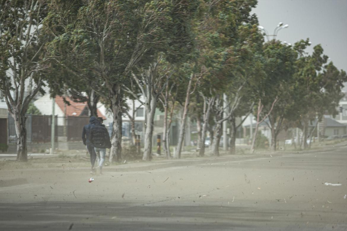 Destrozos por viento en Chubut