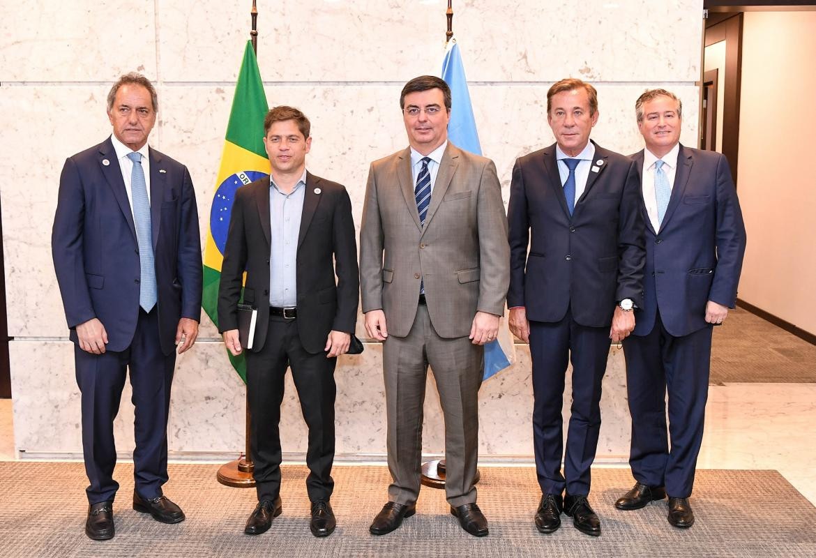 Axel Kicillof y Daniel Scioli se reunieron con empresarios en Brasil, Foto NA