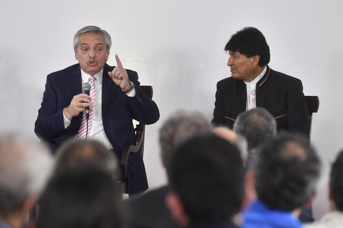 Alberto Fernández y Evo Morales