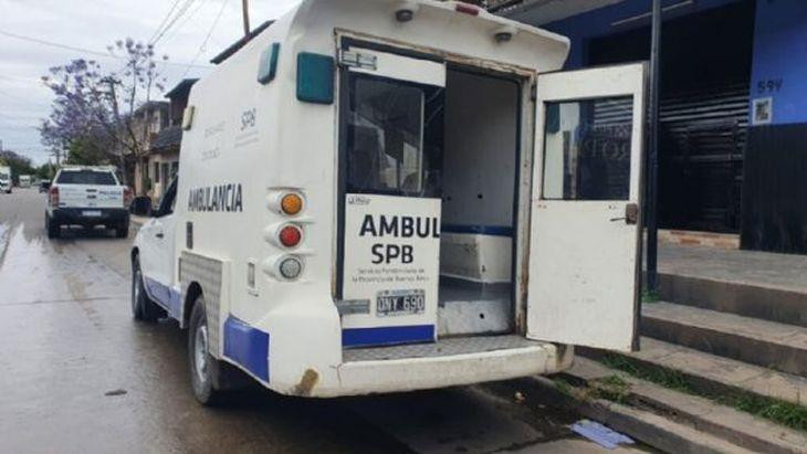 Ambulancia de la que escapó el preso