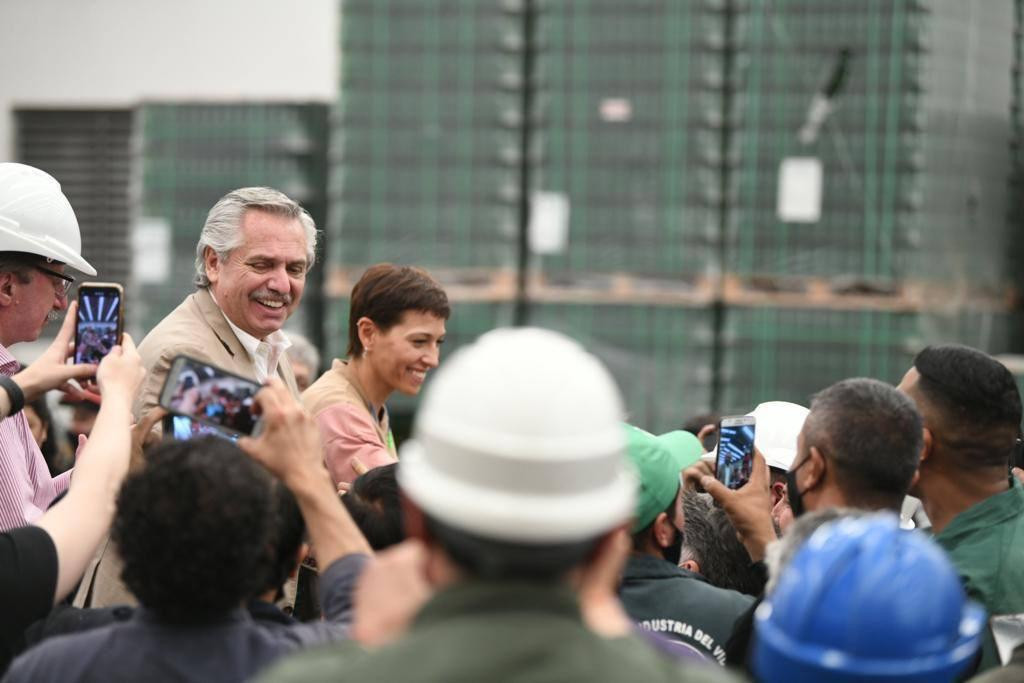 Mayra Mendoza y Alberto Fernández en Quilmes