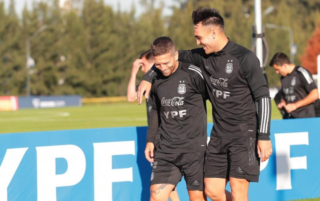 Papu Gómez y Lautaro Martínez, Selección argentina, NA