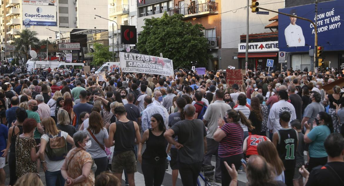 Marcha en Ramos Mejía por muerte de kiosquero, NA