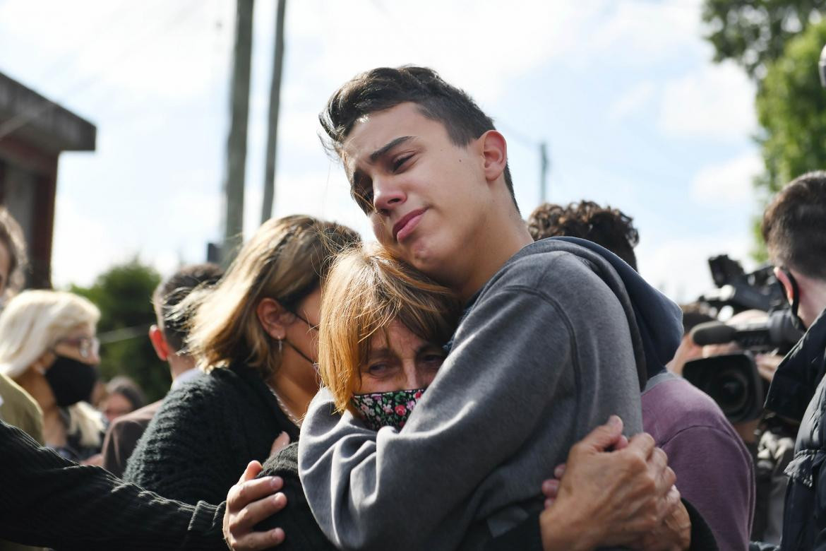 Último adiós a Roberto Sabo, kiosquero asesinado en Ramos Mejía. NA.