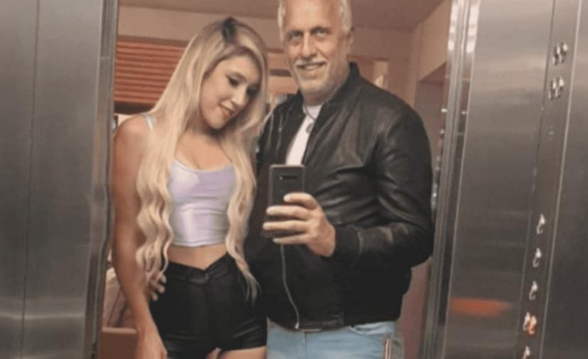 Andrés Nara y su pareja, foto NA