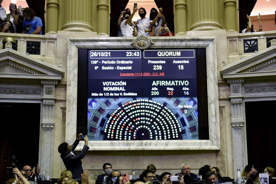 Votación en diputados. Agencia NA.