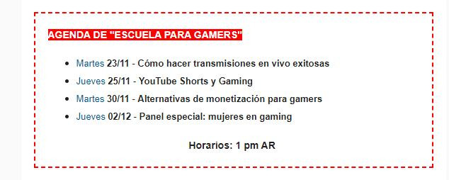 Escuela para gamers 