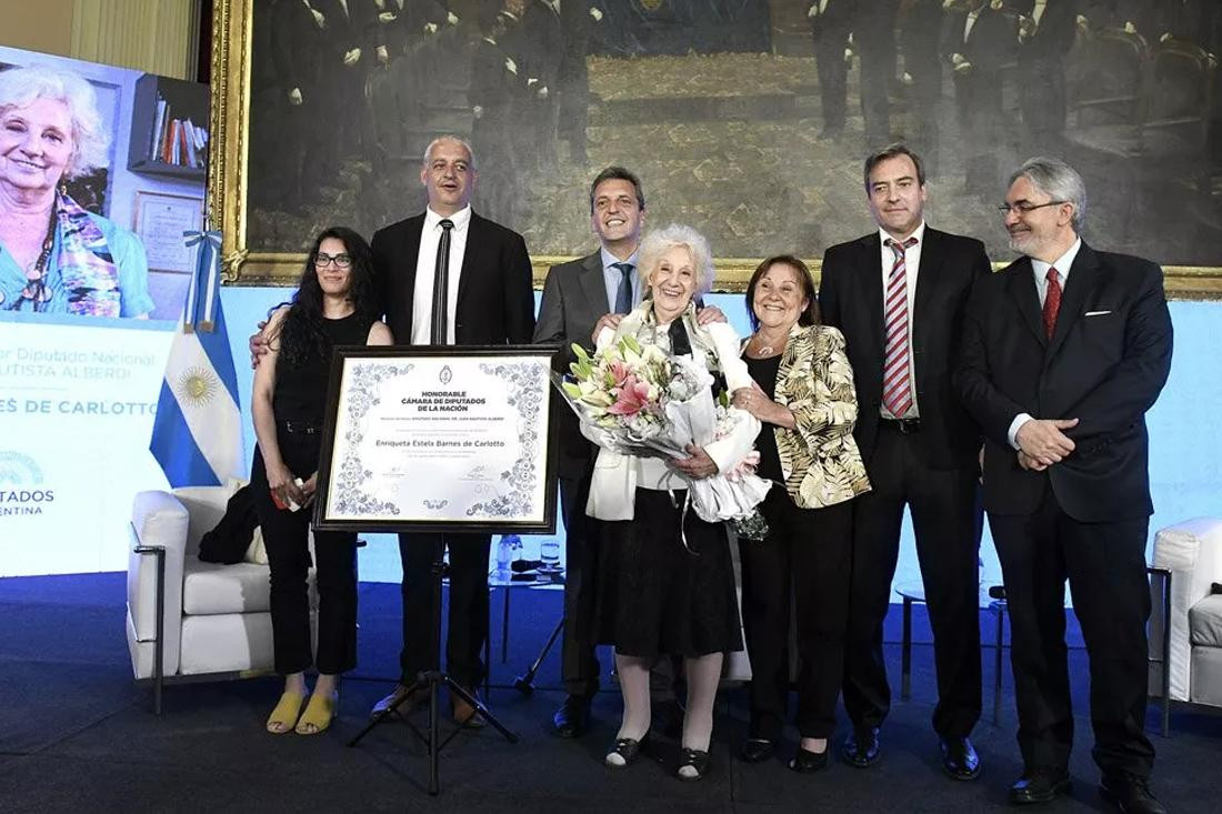 Homenaje a Estela de Carlotto, Diputados