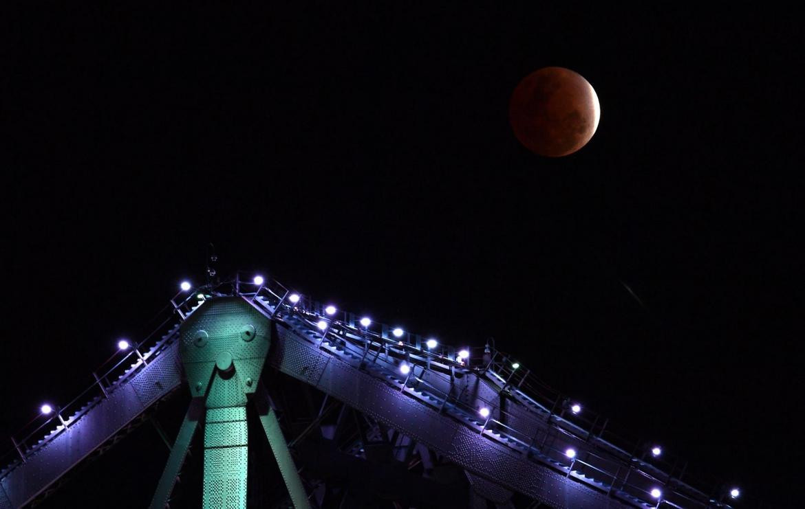 Eclipse Lunar desde Australia. EFE.