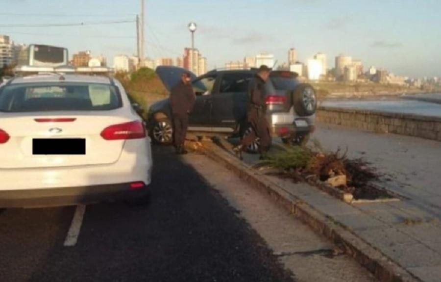 Picada y choque en Mar del Plata