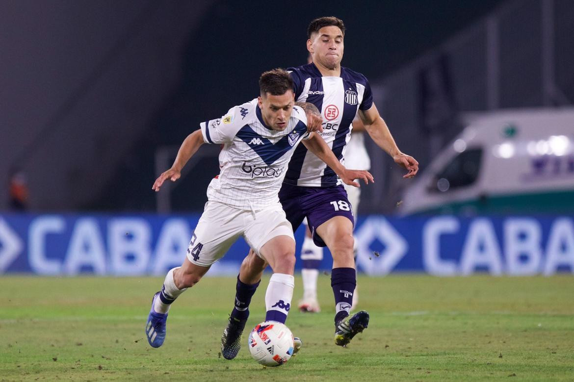 Talleres de Córdoba vs Velez, Liga profesional, fútbol argentino. NA