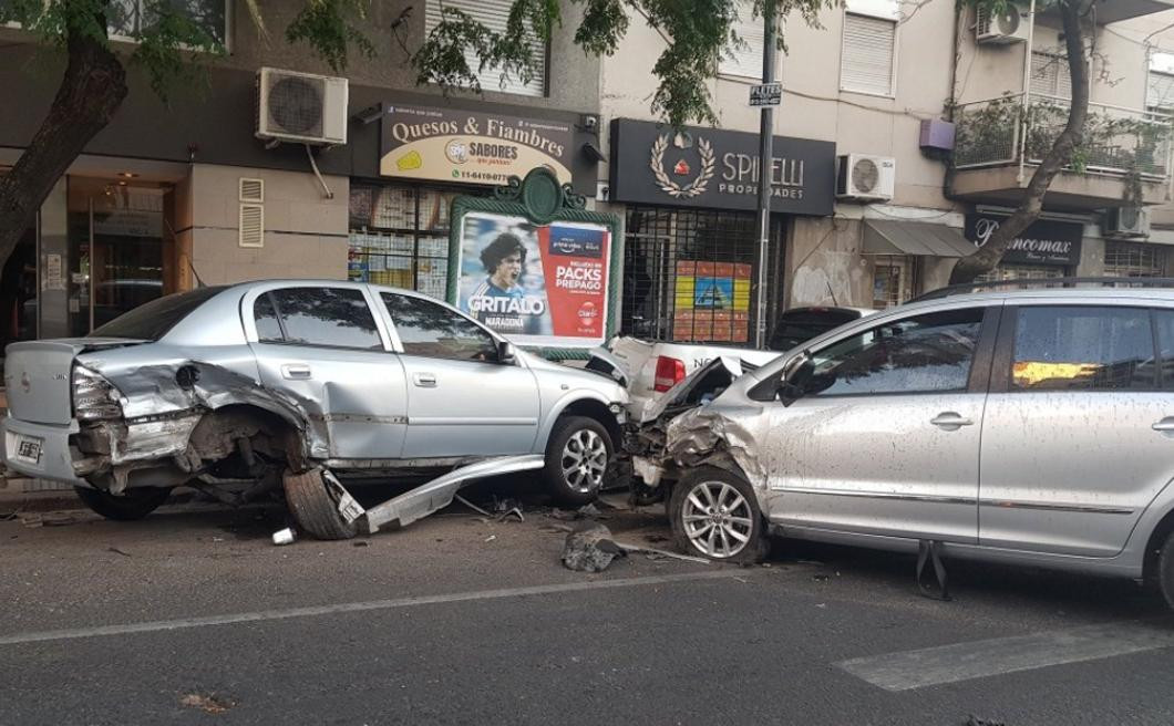 Triple choque en Boedo, NA