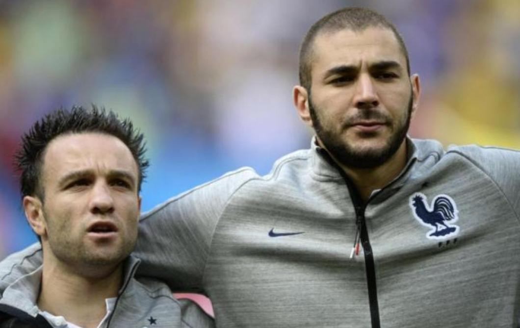 Mathieu Valbuena y Karim Benzema