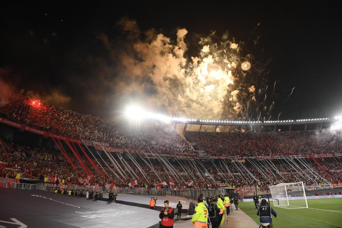 Hinchas de River en el Monumental, foto NA