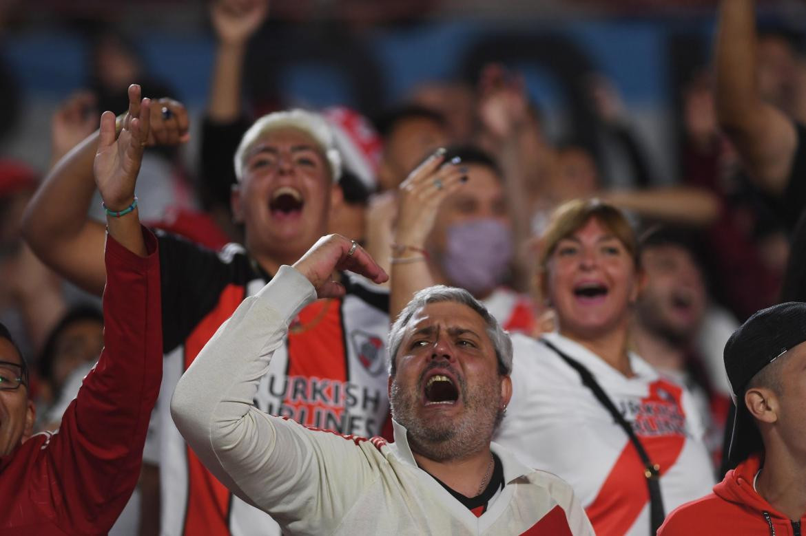 Hinchas de River en el Monumental, foto NA