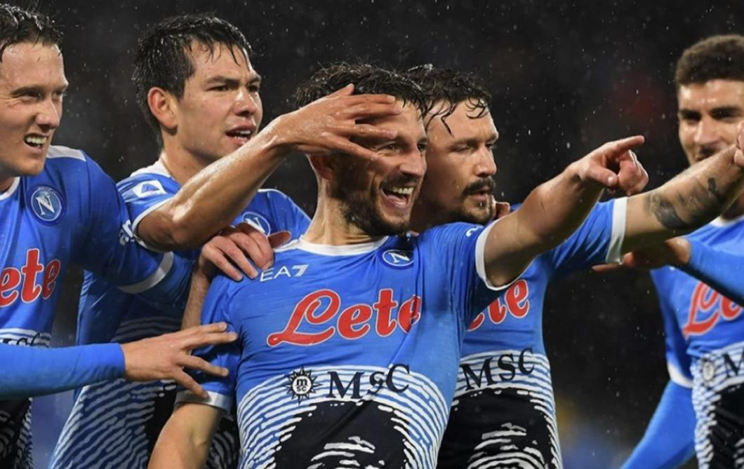 Festejo del Napoli, Serie A, NA