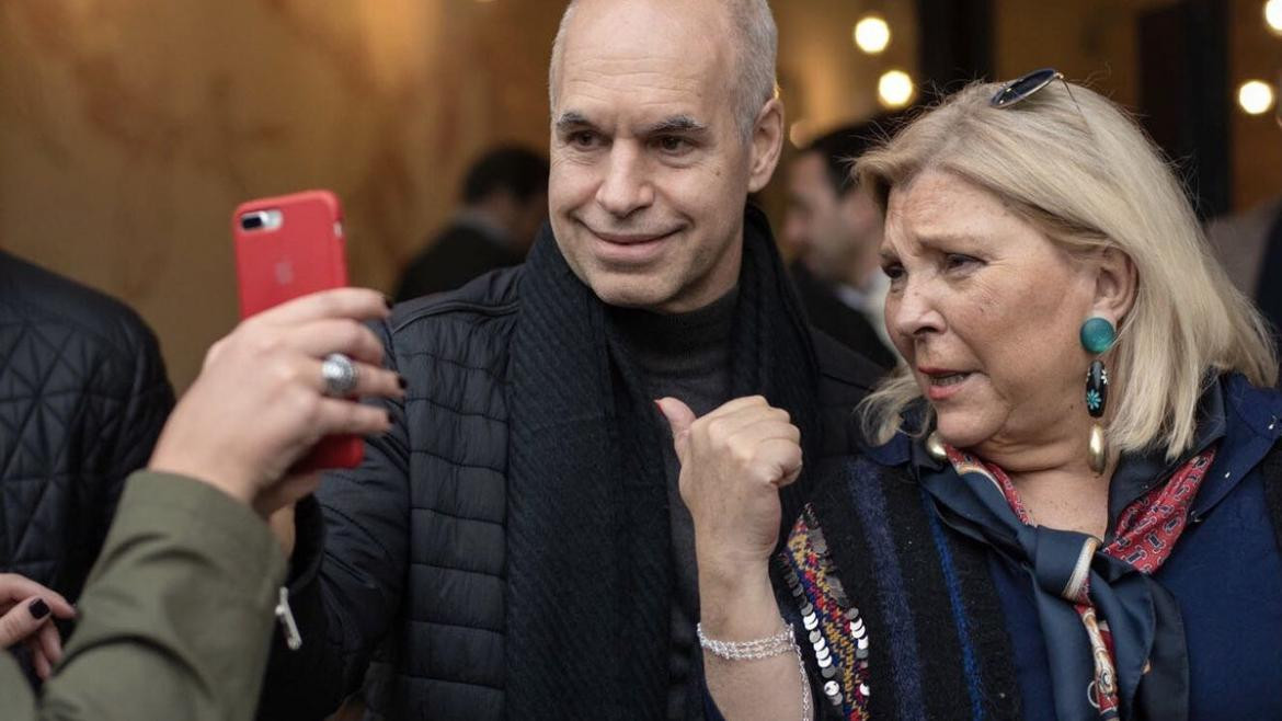 Horacio Rodríguez Larreta y Elisa Carrió