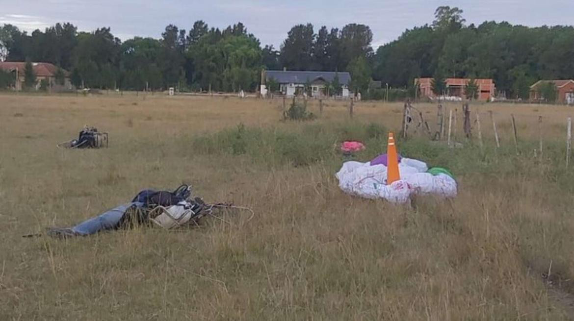 Accidente de parapente en La Plata