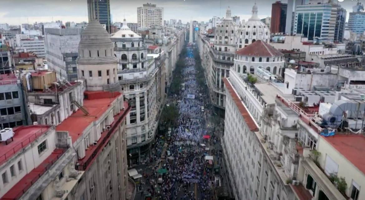 Festival de la Democracia en Plaza de Mayo	