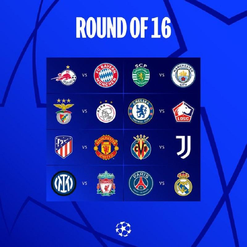 Octavos de final Champions League 2021/2022.