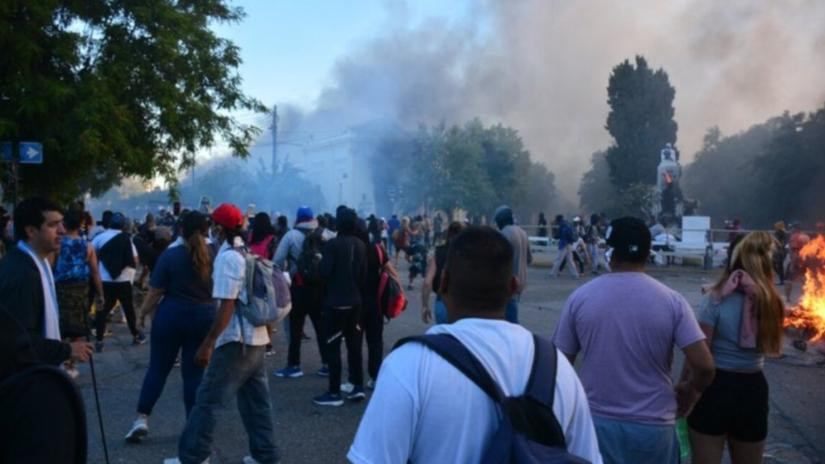 Incidentes en Chubut, foto NA