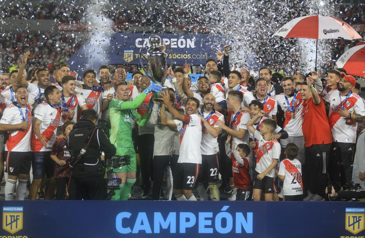 River campeón, liga profesional de fútbol 2021. NA.