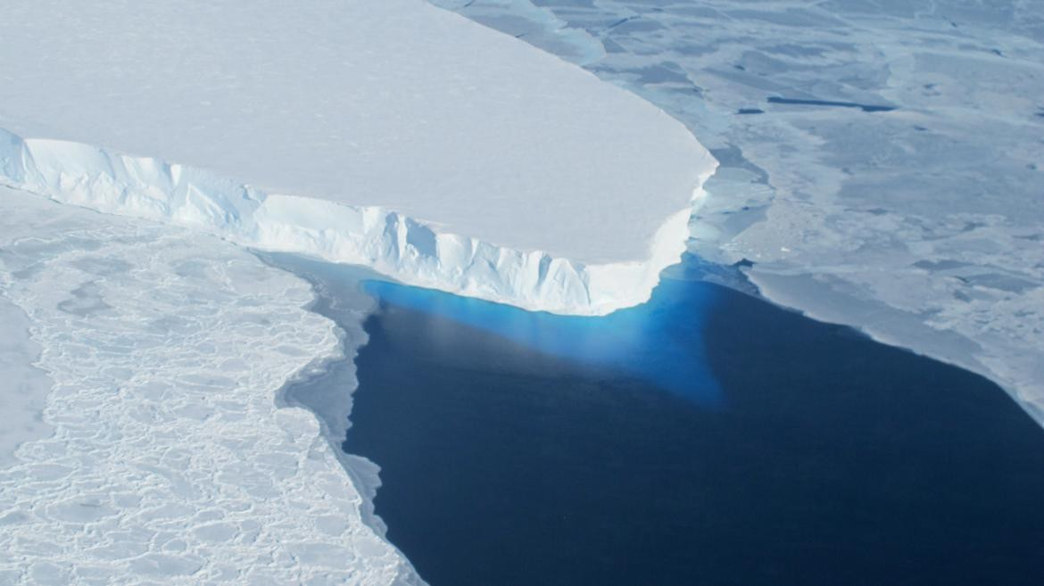 Glaciar Thwaites en la Antártida