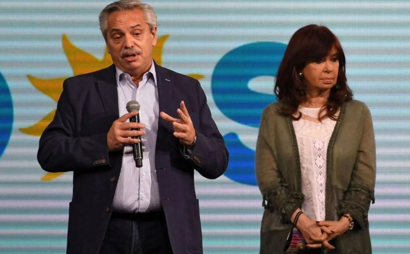 Alberto Fernández y Cristina Kirchner, NA