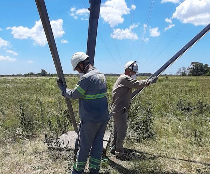 Robo de hierros de alta tensión en Esteban Echeverría