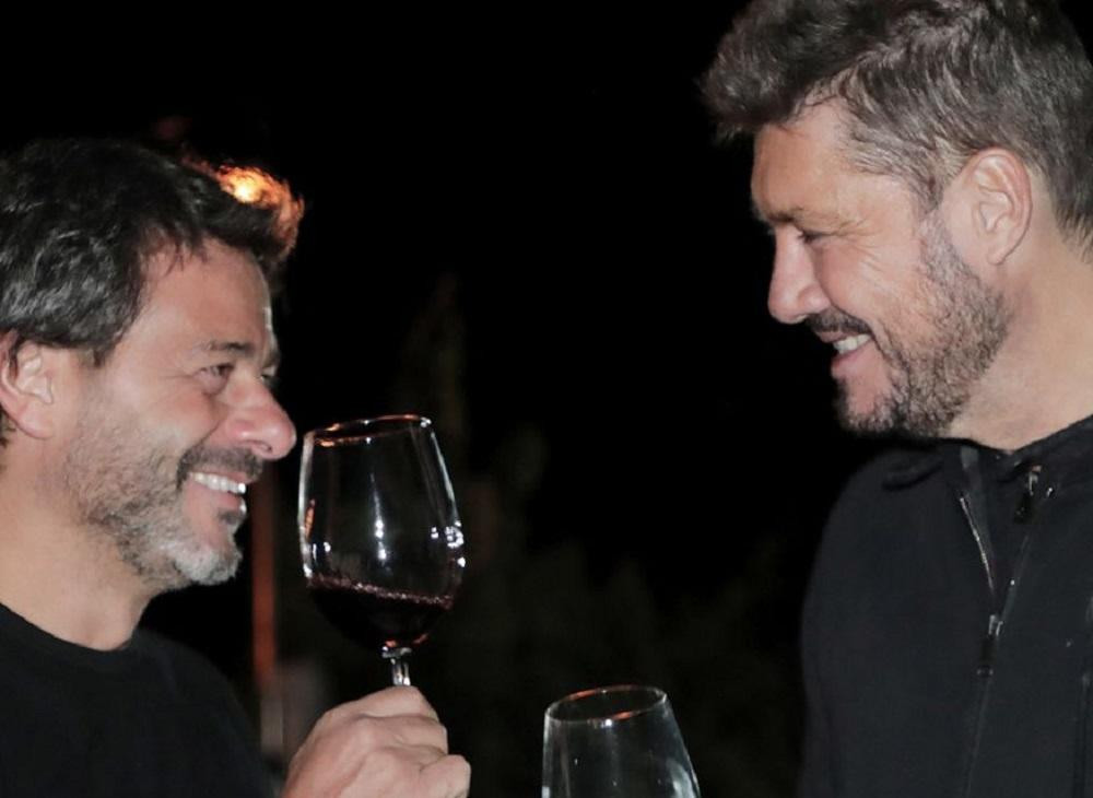 Marcelo Tinelli junto a Hernán De Laurente